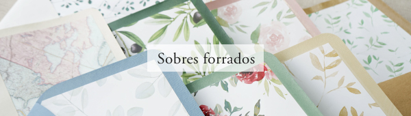 sobres forrados invitaciones